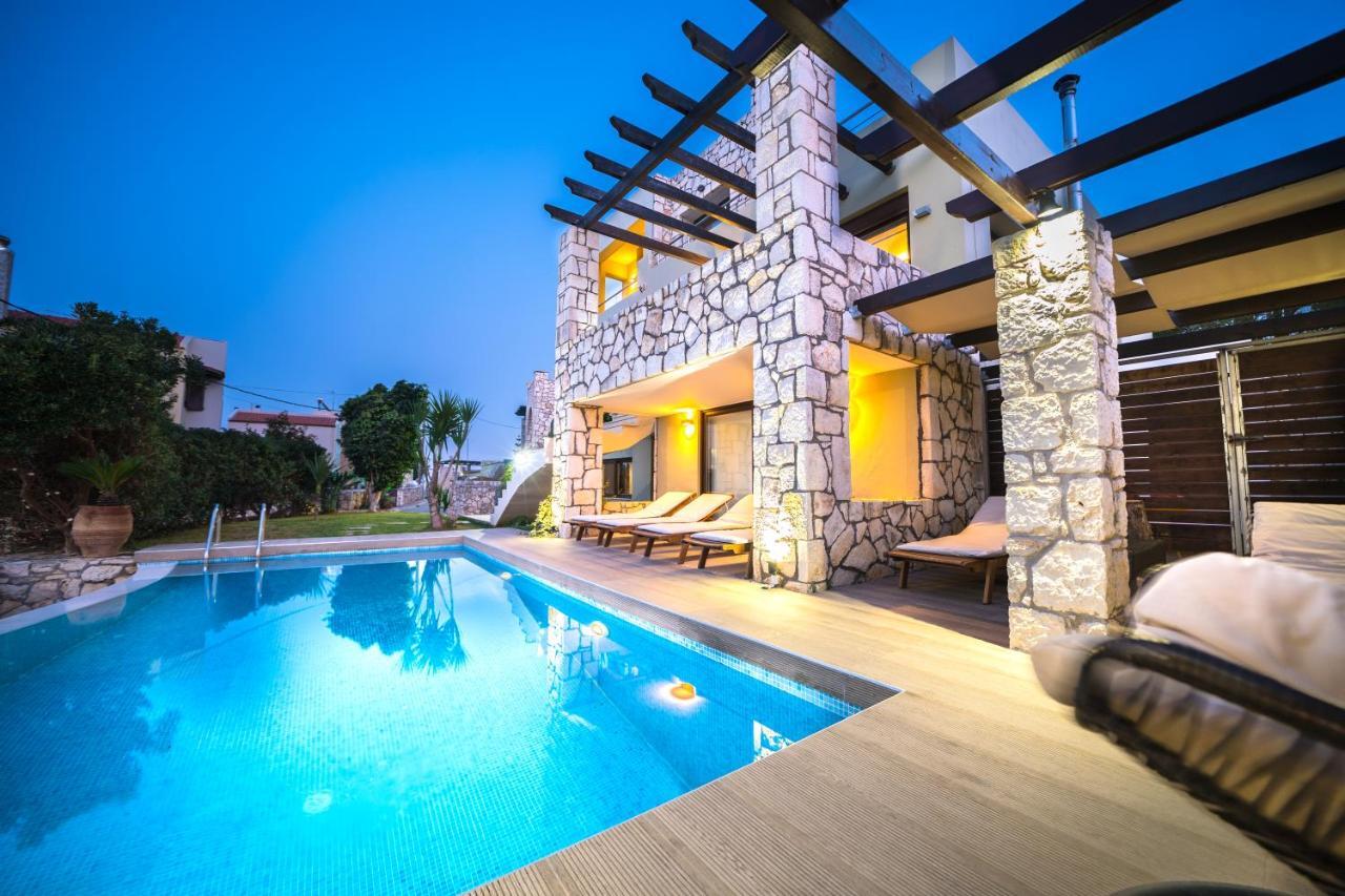 Villa Majestic Crete Heated Pool And Sauna Megala Chorafia Exterior foto